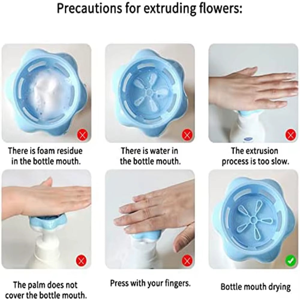 Vetta Hand Foam Dispenser Flower Shape Hand Soap Foam Hand Dispenser Flower Stamp Dispenser Foaming Soap Dispenser for Kids