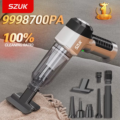 Cordless Handheld Vacuum: 9998700PA Strong Suction, Portable Car Cleaning Machine