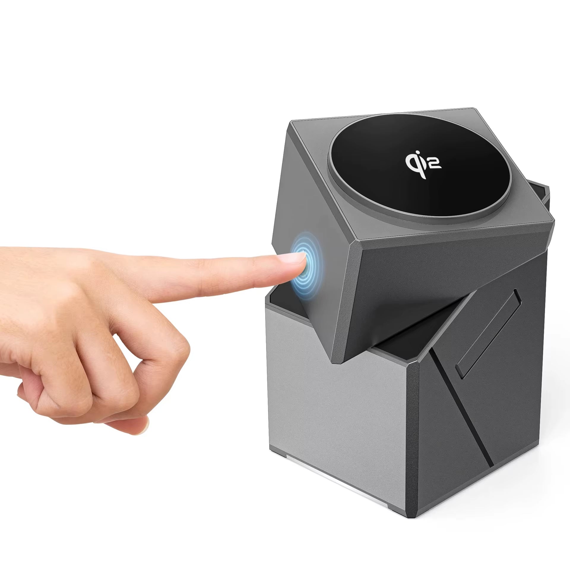 3 in 1 Cube Wireless Charger Auto Rotation Magnetic 15W Wireless Charging Station for Iphone 16 15 14 13 12 Iwatch Airpods