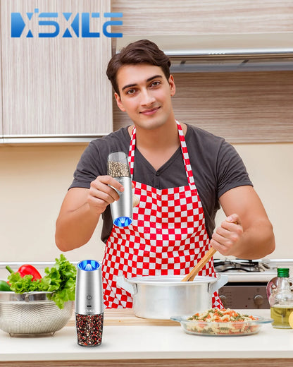 Rechargeable Gravity Electric Spices Grinder, No Battery Needed