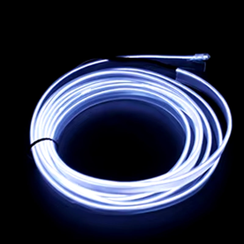 Car Ambient LED Strip Lights (USB-Powered & Flexible)