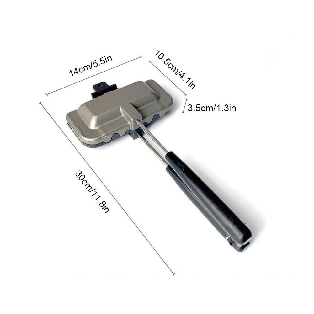 Double-Sided Sandwich Fry Pans Kitchen Toast Omelets Baking Tray High Temperature Resistant Applicable Gas Cooker Breakfast Pan