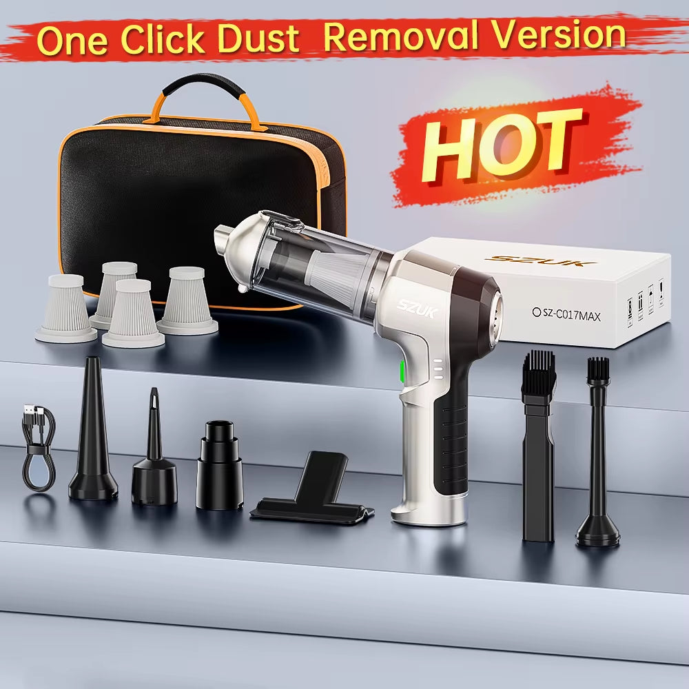 Cordless Handheld Vacuum: 9998700PA Strong Suction, Portable Car Cleaning Machine